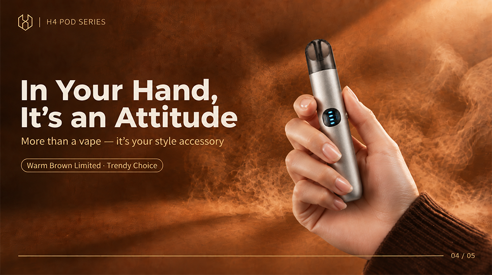 H4 vape pod banner OEM ODM
